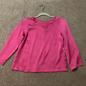 🛍🎊H&M pink satin blouse 3/4 sleeves